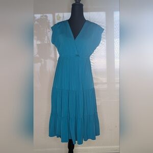 Casual and Comfy Teal Sleeveless Dress